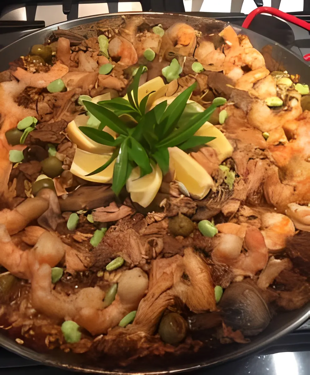 Gourmet seafood platter presentation